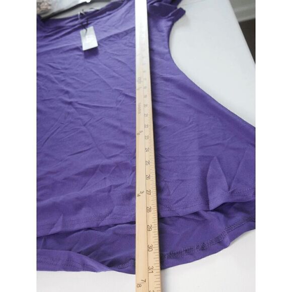Women's Purple Short Sleeve Top S - Picture 6 of 8